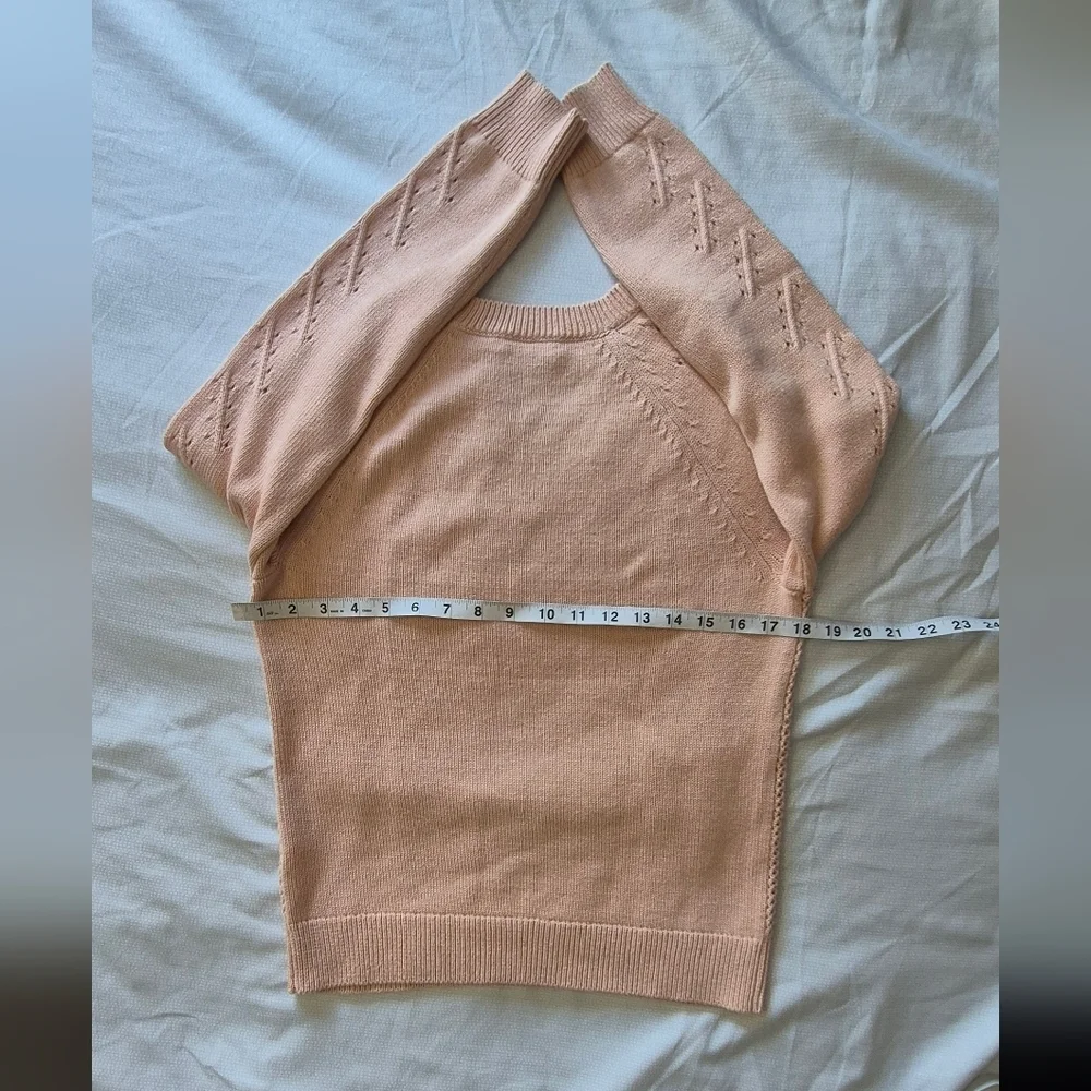 J. Crew Light Pink Textured Sweater